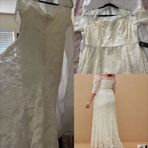 Torrid 18W Ivory Fit Flare Wedding Dress